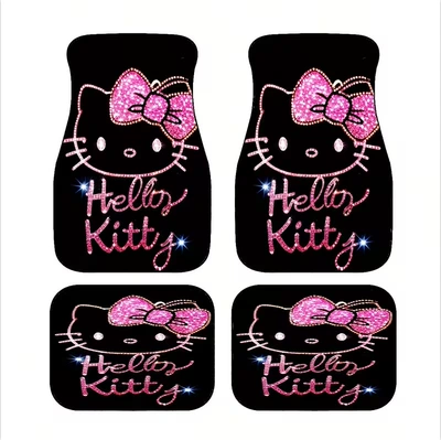 Mouse Water-Absorbent and Dirt-Resistant Floor – Avtomobil döşəmə paspasları - 305de-hello-kitty-18-3344cm-two-piece-set