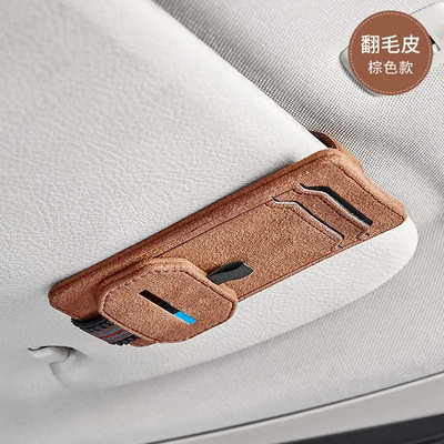 Other Automotive Interior Supplies holder storage Holder driver's license - suede-brown