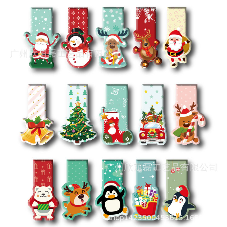 网图-15款异型圣诞节书签1