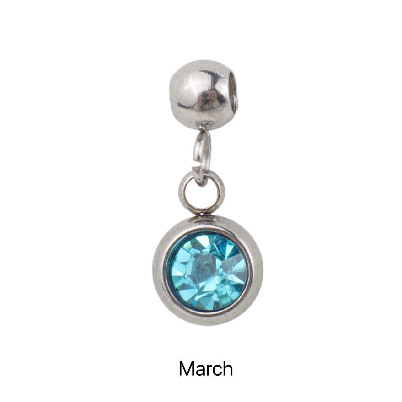10g Weight Pendant Jewelry Making Type Birthstone Inlay Material DIY Jewelry Accessories Classification 5 PCS/Package Quantity 304 Stainless Steel Material Round Pattern All Seasons Season Simple Style Style 5 PCS/Package 304 Stainless Steel Birthstone Round Pendant 19