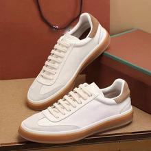 2025欧洲站鞋子男鞋春秋款高级感休闲鞋板鞋德训鞋真皮运动小白男