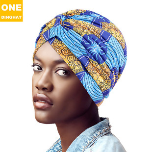 African Wind Cross Twisted Cap Indian Bal Cap Chemotherapy Cap Amazon Cross Border Exclusive for TJM-45A
