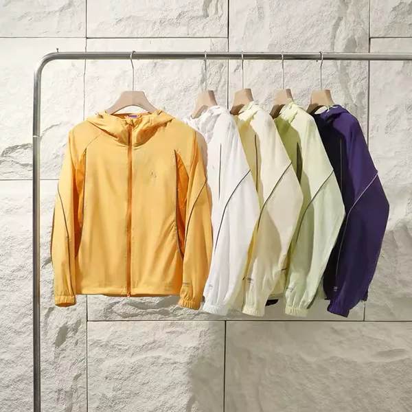 Thin Breathable Original Yarn Mountain Style Outdoor Functional Hooded Loose Slightly Elastic Cool Sun Protection Clothing for Men and Women Skin Clothing