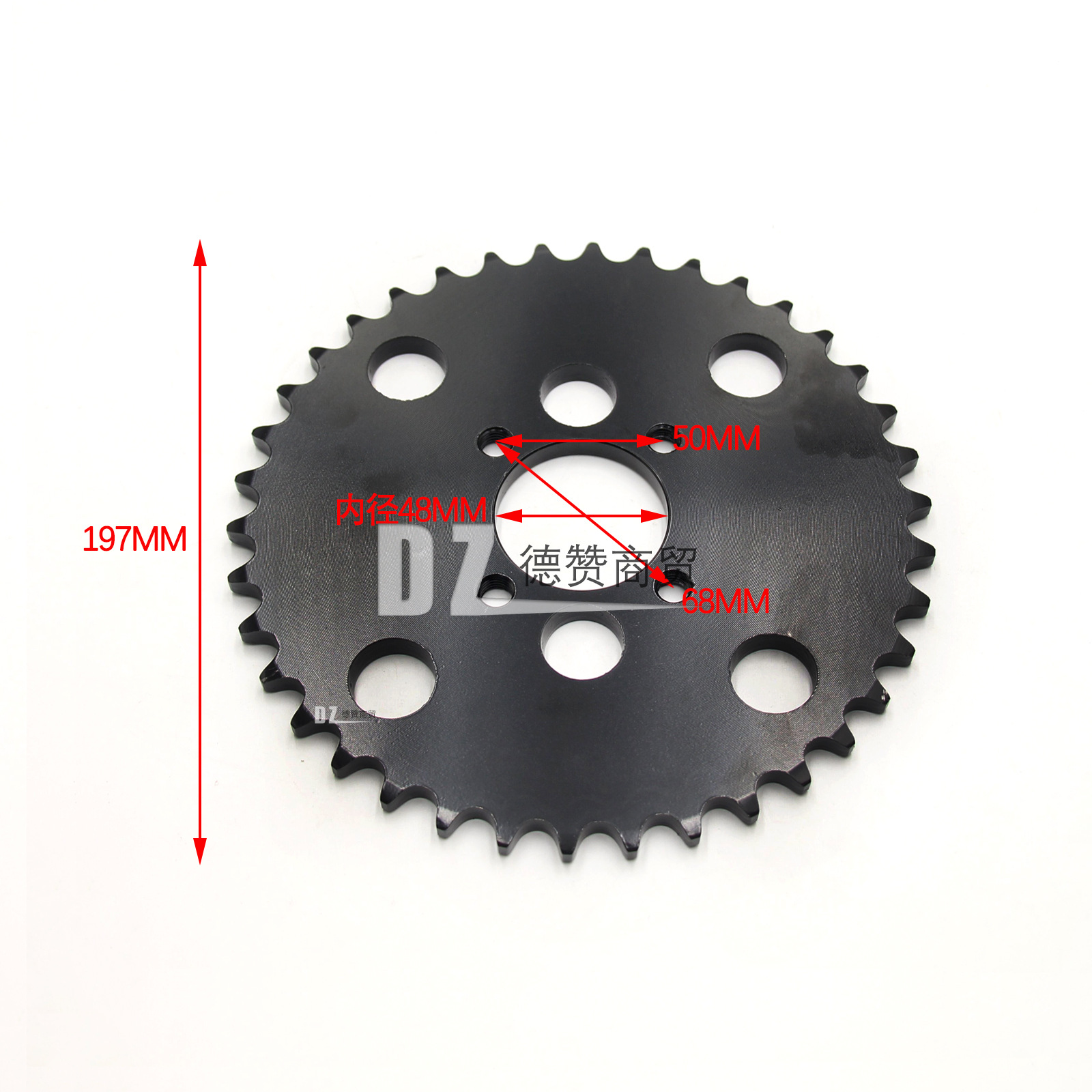 Atv Four-Wheel Beach Cart Kart Accessories Big Bull Big Flying Sand War Lu 530-38 Tooth Rear Chain Plate Gear Plate