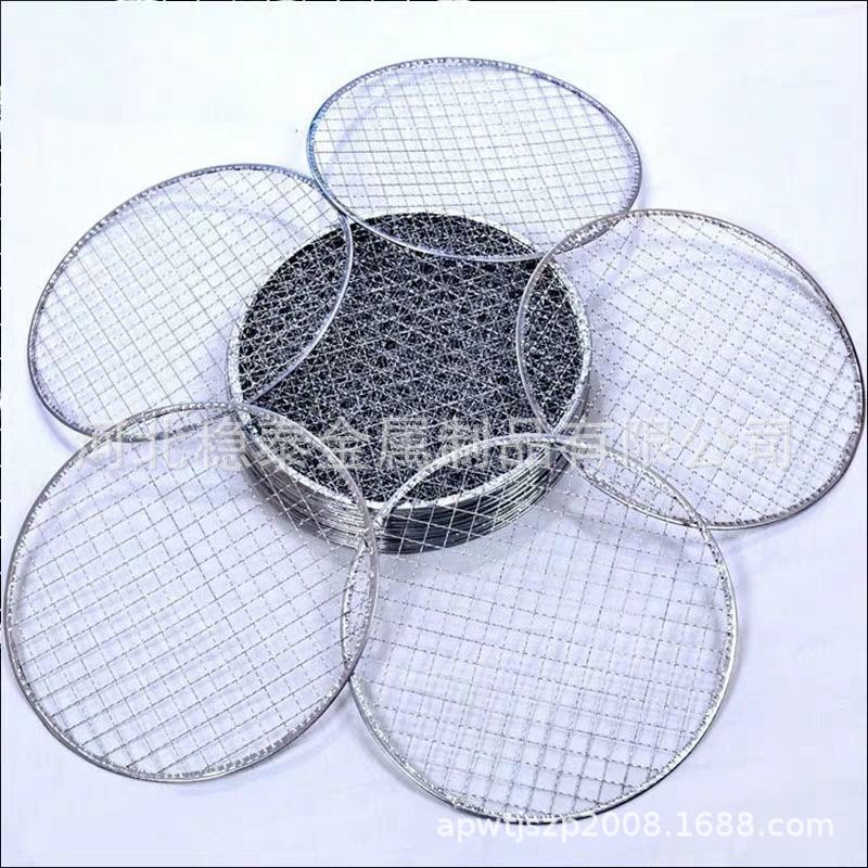 厂家供应烤肉网鱼类烧烤网片、一次性烧烤网