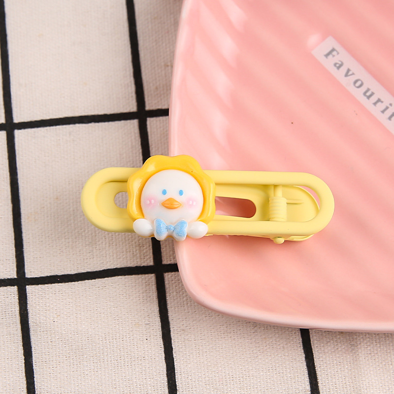 Primavera nueva historieta Sanrio oval metal horquilla linda chica dulce lado Bangs hairpin tocado
