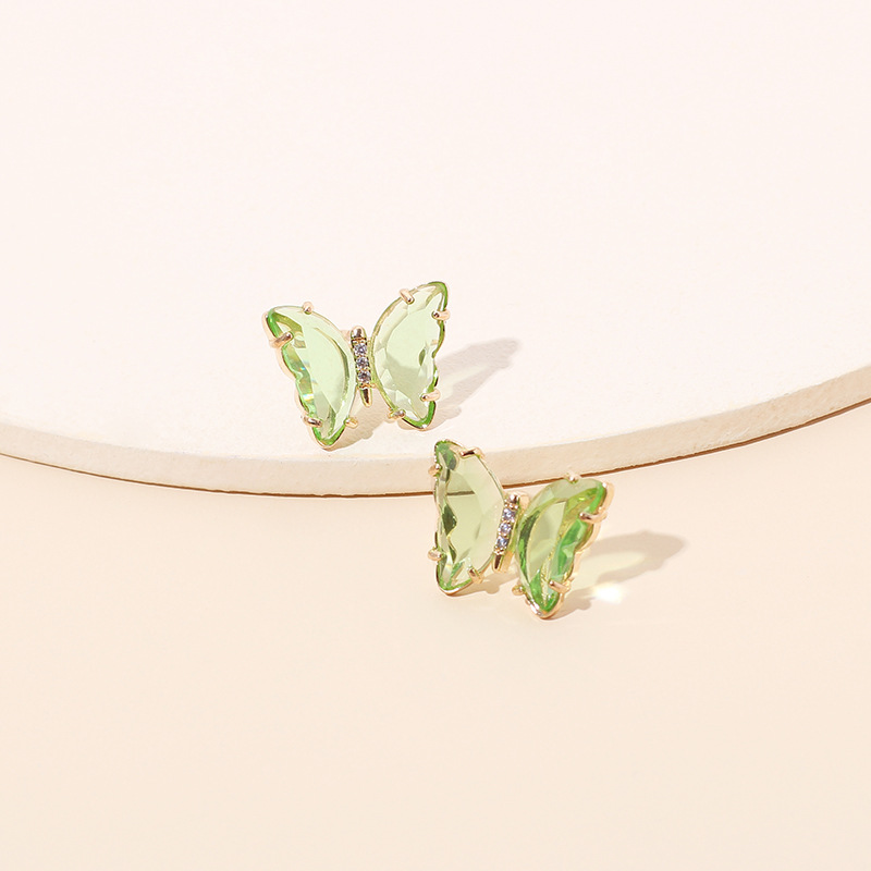 Simple Butterfly Resin Earrings Wholesale display picture 4