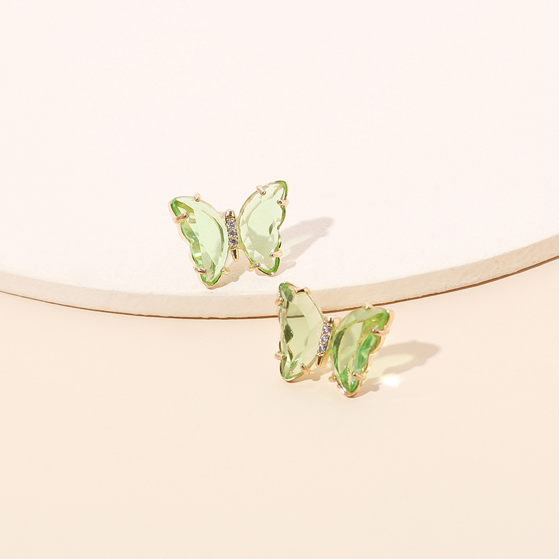 Simple butterfly resin earrings wholesale