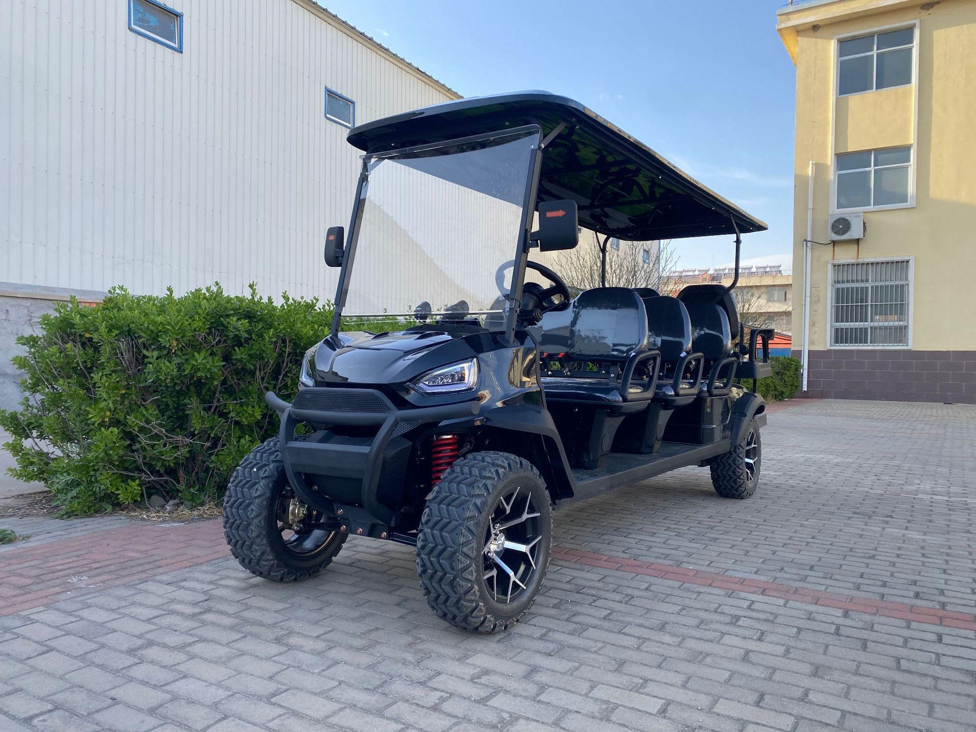 Shuttle Sightseeing Car – Gaofe Auto Parts and Accessories - 8-seat-golf-cart-4-rows