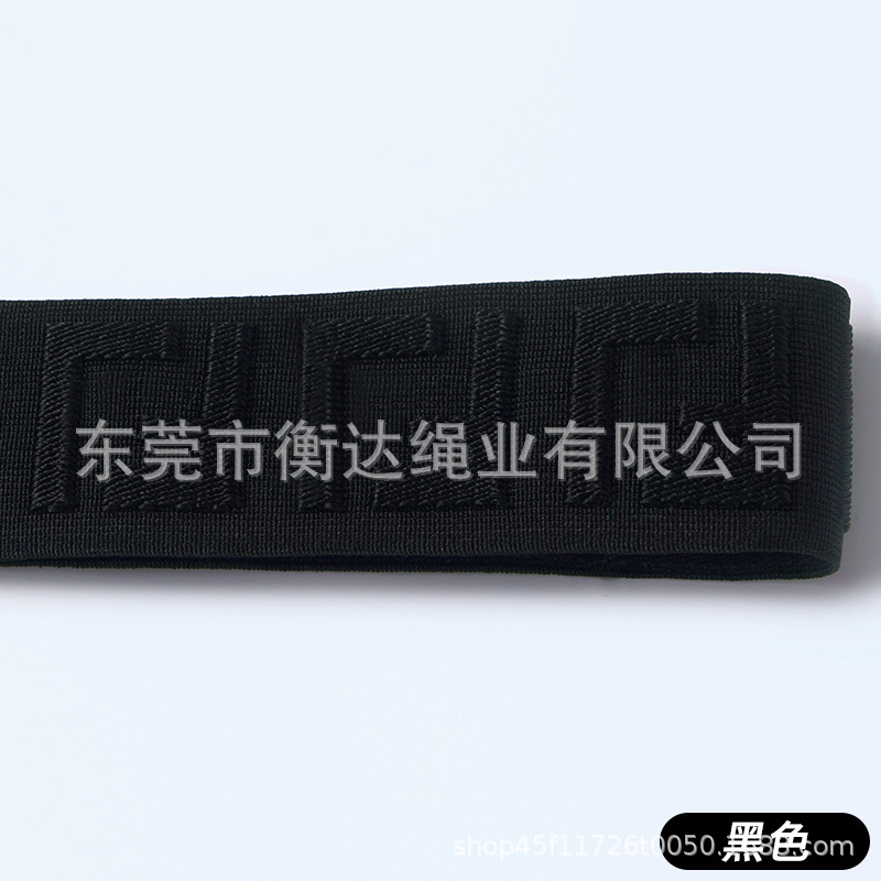 Inventario de 4cm computadora jacquard elástico poliéster letras inglesas artesanía de relieve calzoncillos cintura elástica de color