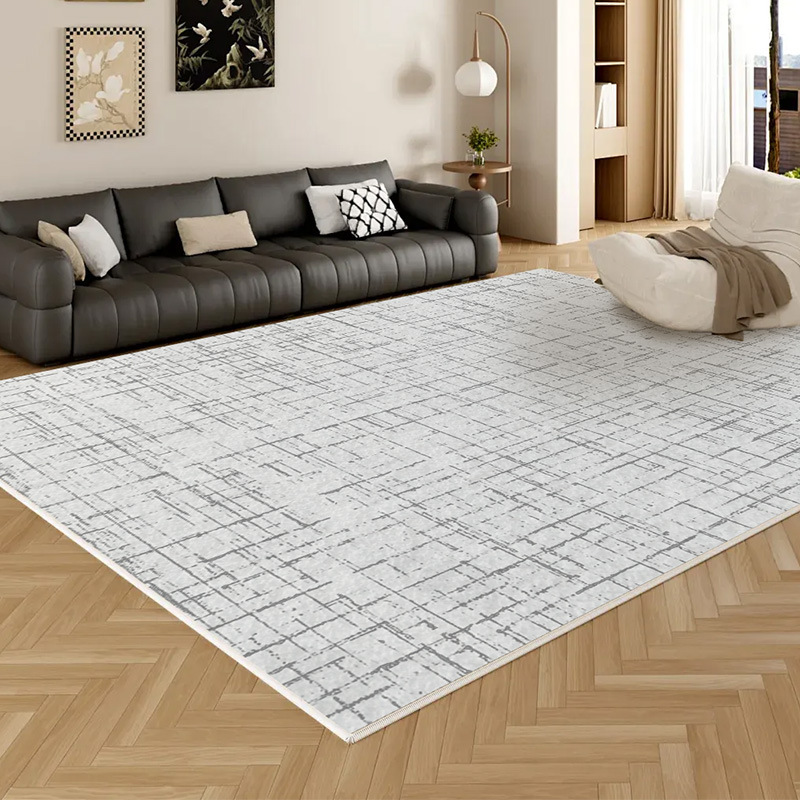 Alfombra sala de estar dormitorio crema viento color sólido impermeable alfombra resistente a la suciedad sofá mesa de té antideslizante impermeable antiincrustación image 9
