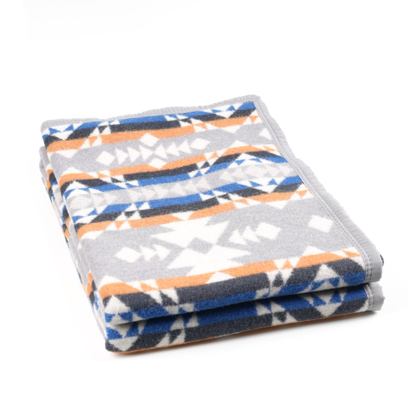 ZENHEO卓赫高毛含有量ウール毛布屋外キャンプピクニック厚い保温マット毛布ストールは水洗いできる