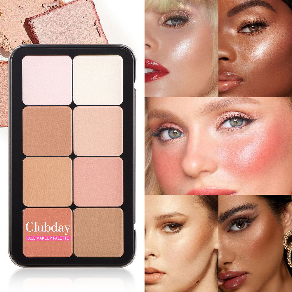 Amazon Matte Blush, Highlighter Three-dimensional contouring all-in-one set, contouring and facial makeup cross-border wholesale undefined