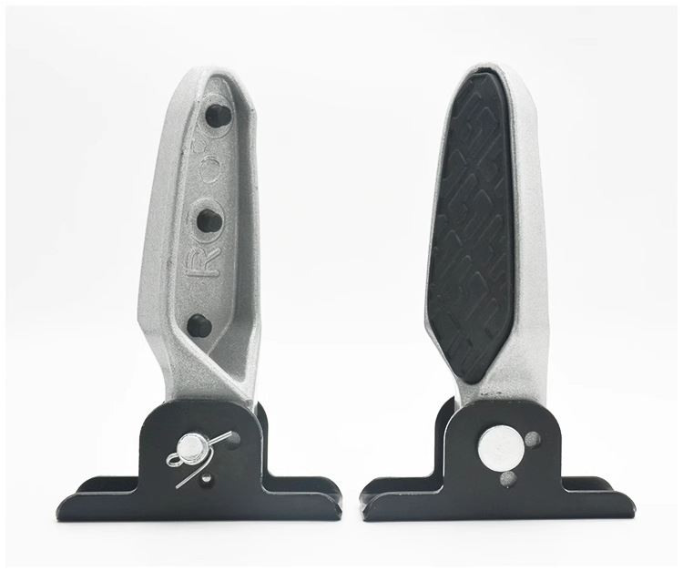 New National Standard Modified Footrest Pedal for Electric Scooter, Aluminum Alloy Foldable Rear Footrest for Electric Bike