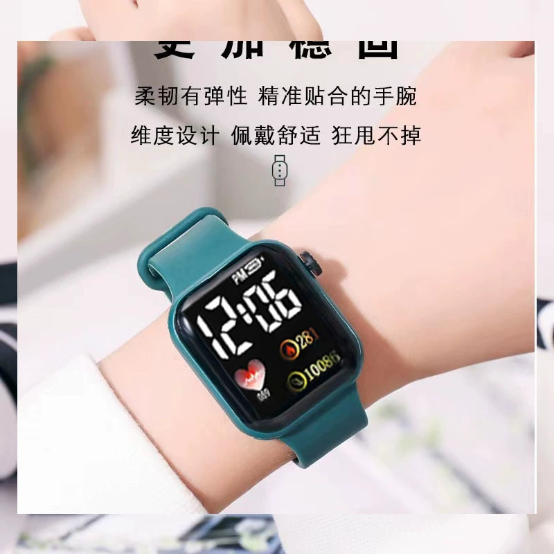 Apple, детские часы, электронные цифровые часы, для любимых, заказные, с LED-дисплеем