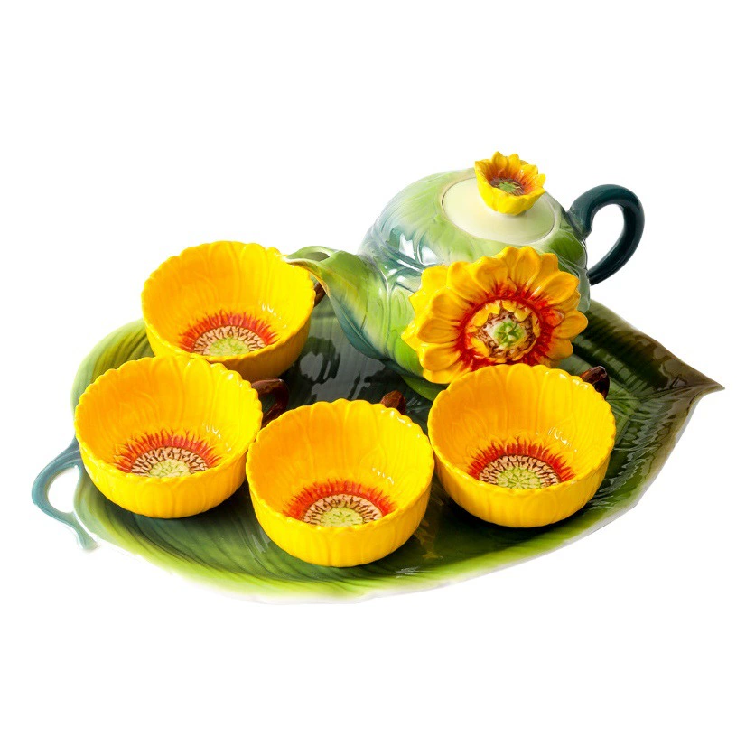 Jinfulan новый творческий пасторальный подглазурная керамическая черная чайная чашка цветок и трава чайный набор костюм движущийся подарок