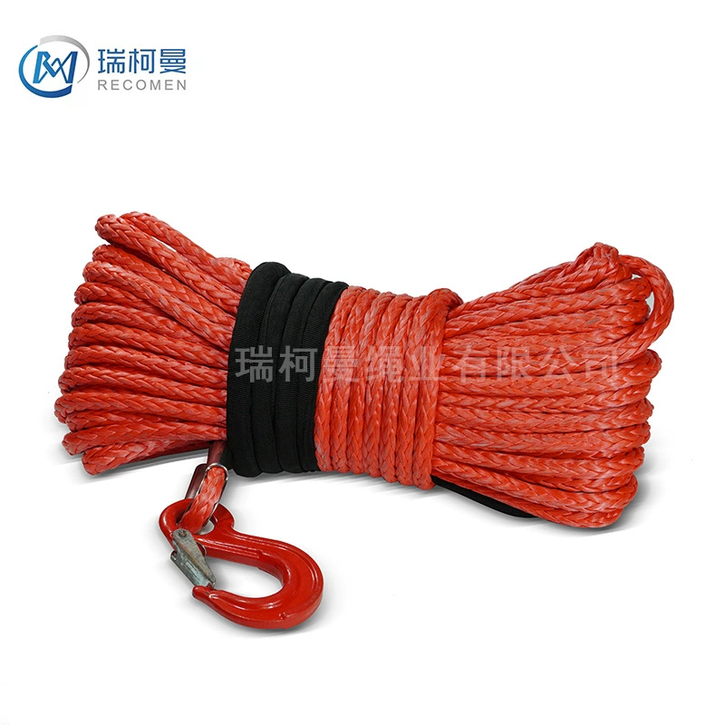 Полимерный трос Анти-ультрафиолетовый высокопрочный тянуть опасный спасательный трос UHMWPE Автоматическая лебедка