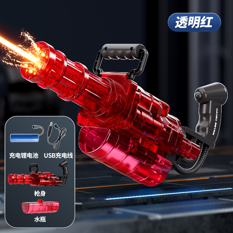 [Transparent Red] Gatling Electric Rotation [Single Tube]