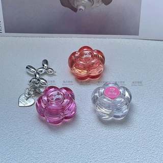 定制 小花形状 唇膜 腮红膏 带挂件 高光膏分装瓶 彩妆包材