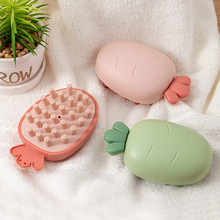 硅胶柔软洗头按摩刷婴儿洗头刷宝宝洗头神器新生儿幼儿洗发去头垢