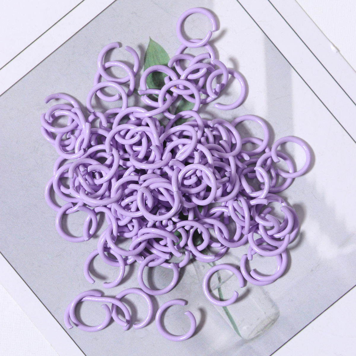 8#Light purple/open ring