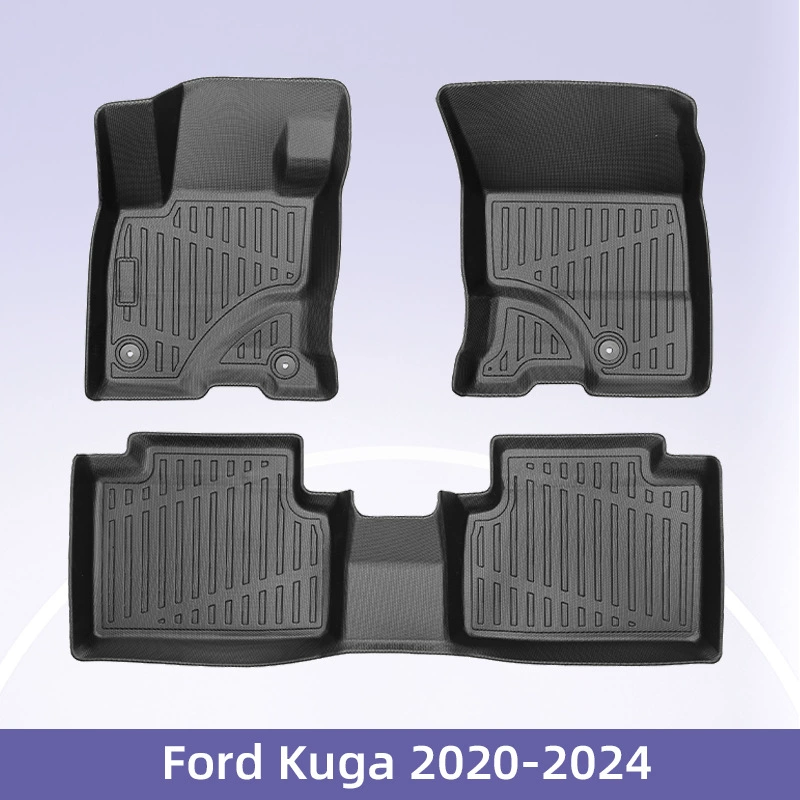 Европа для Ford Kuga 2020-2024 смешанный 3D всепогодный материал TPE коврик для ног автомобиля
