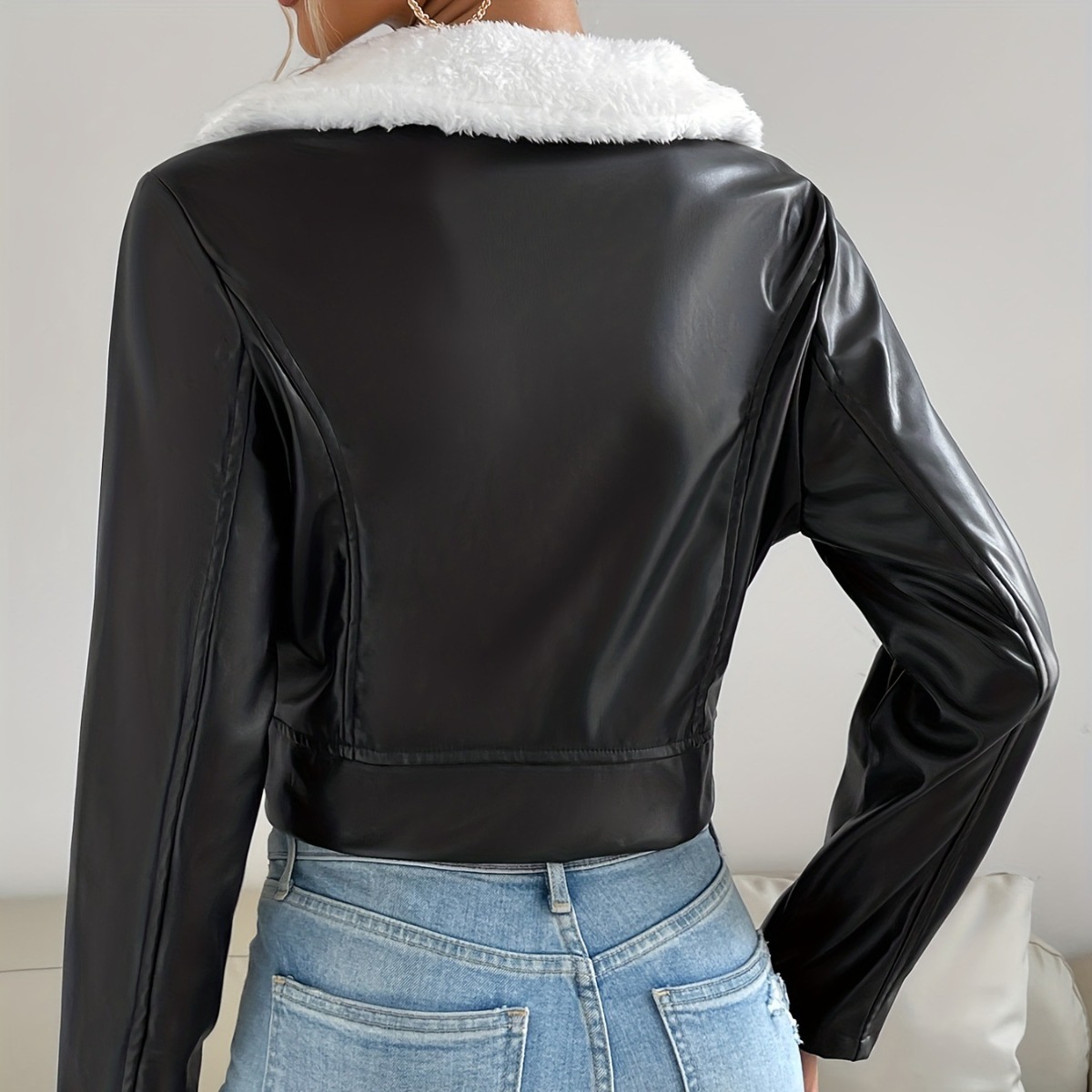 Women's Clothing Fashion Leather Jacket_voghion.com