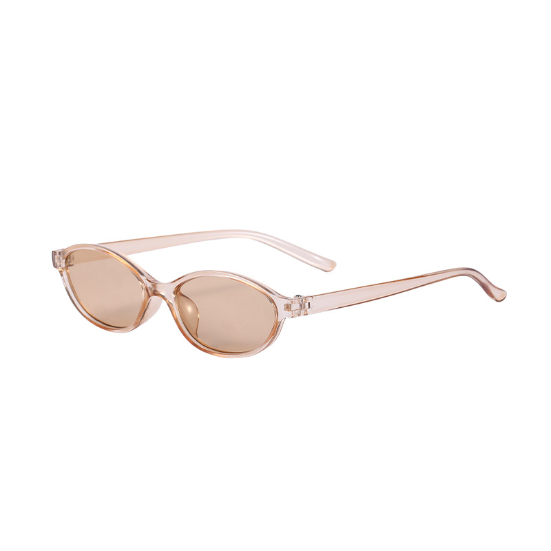 Un pequeño marco de gafas de sol oval para mujeres de alta calidad personalidad europea y americana con gafas de sol para hombres gafas de sol retro transfronterizas