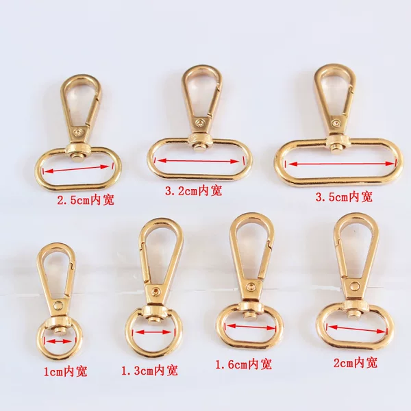 Plate buckle bag hook buckle luggage hardware accessories handbag hook plated dog buckle zinc alloy die-casting egg tail buckle