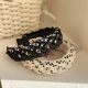2024 new twist high Skull top Chanel style headband woven wide-brimmed headband versatile high-grade hairpin