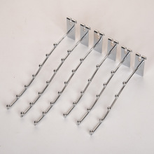 货架带珠挂钩上墙洞洞板网片铁片五珠七珠钩子超市服装店地摊架钩