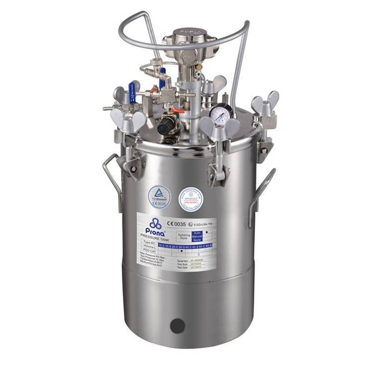 台湾宝丽RT-20ES气动压力桶20升不锈钢压力桶304不锈钢简易压力桶