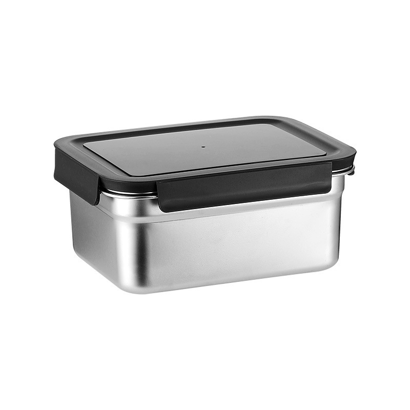 Caja de almuerzo de acero inoxidable 304 caja de almacenamiento refrigerador de grado alimenticio caja de sellado caja de frutas caja de almuerzo almacenamiento de alimentos