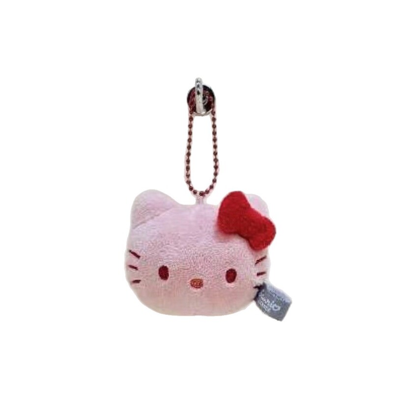 正版韩版 三丽鸥头像 Kitty 毛绒迷你挂件5cm 多彩挂饰|undefined