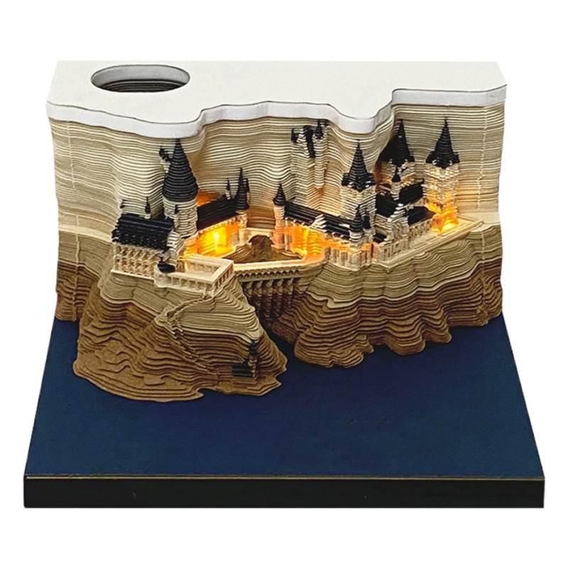 2026 Гарри Поттер 3D стерео липкие заметки английская версия украшения Хогвартс липкие заметки календарь ручной разрываемый подарок