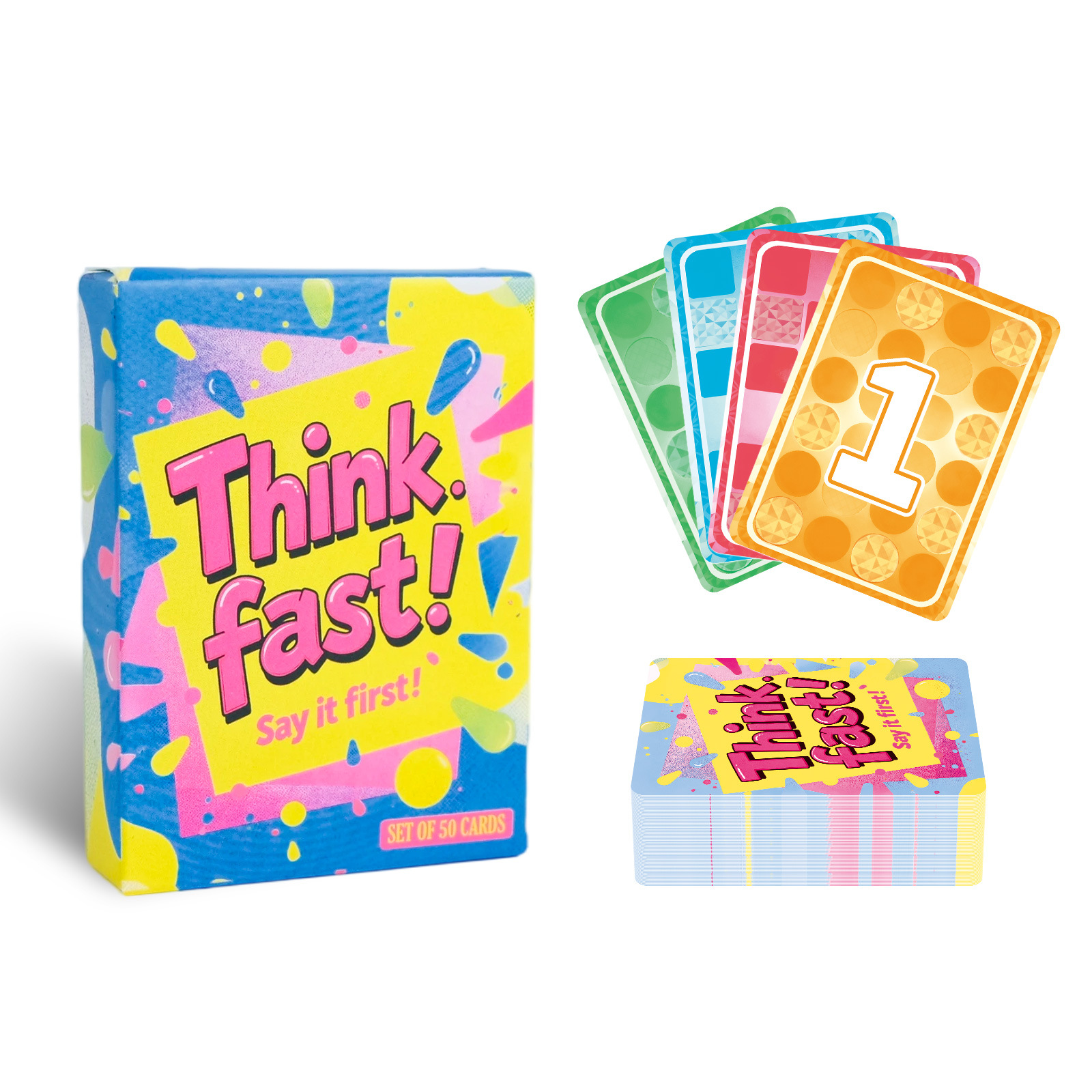 New Cross-border 50-card Board Set, Creative Team-building Party 2-5 Player Puzzle Interactive Card Game_voghion.com