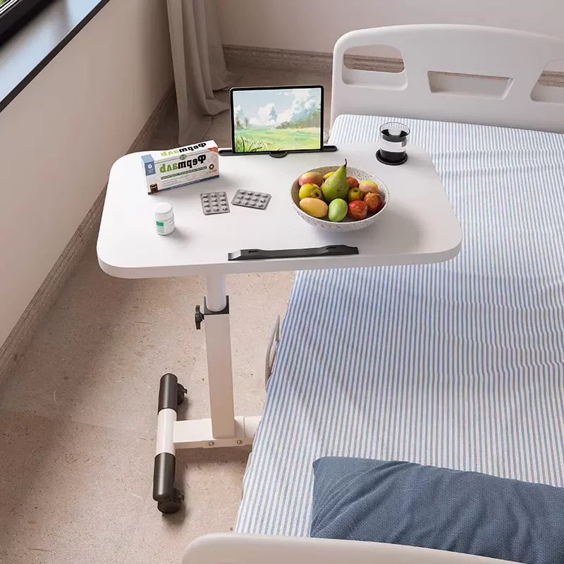 床边桌可移动升降折叠护理餐桌病人餐桌床上卧床老人吃饭桌陪护桌