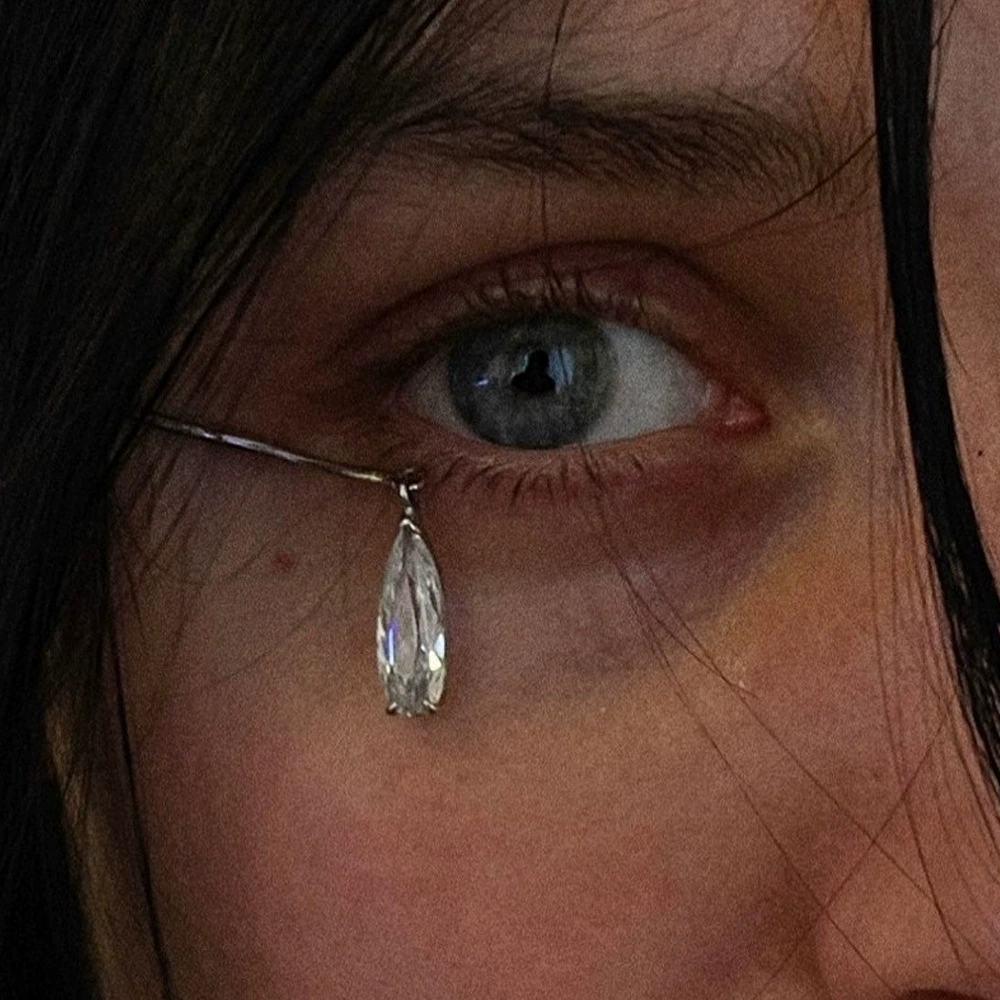 Новые серьги-капли для женщин, простые стильные, нишевый дизайн, серьги со стразами, высококачественные серьги