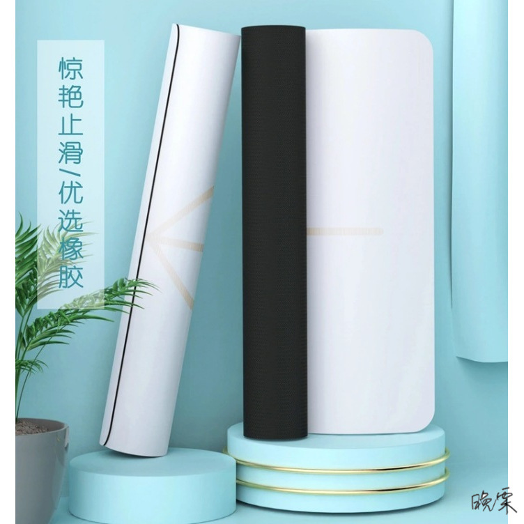 logo yoga mat thickened pu rubber tyrant non-slip inverted beginner White orange lettering logo yoga mat thickened pu rubber tyrant non-slip inverted beginner White orange lettering