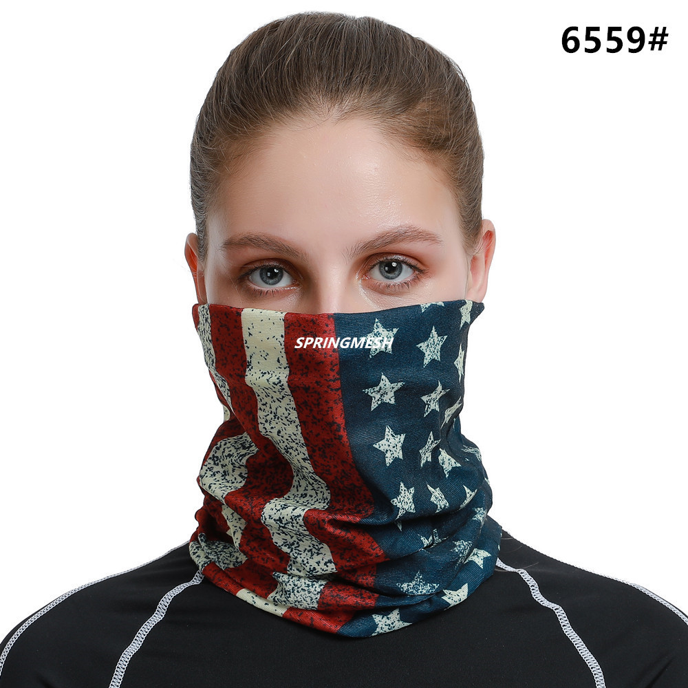 Sun protection face mask, outdoor hiking sunshade, UV-resistant camouflage multi-functional seamless magic headscarf