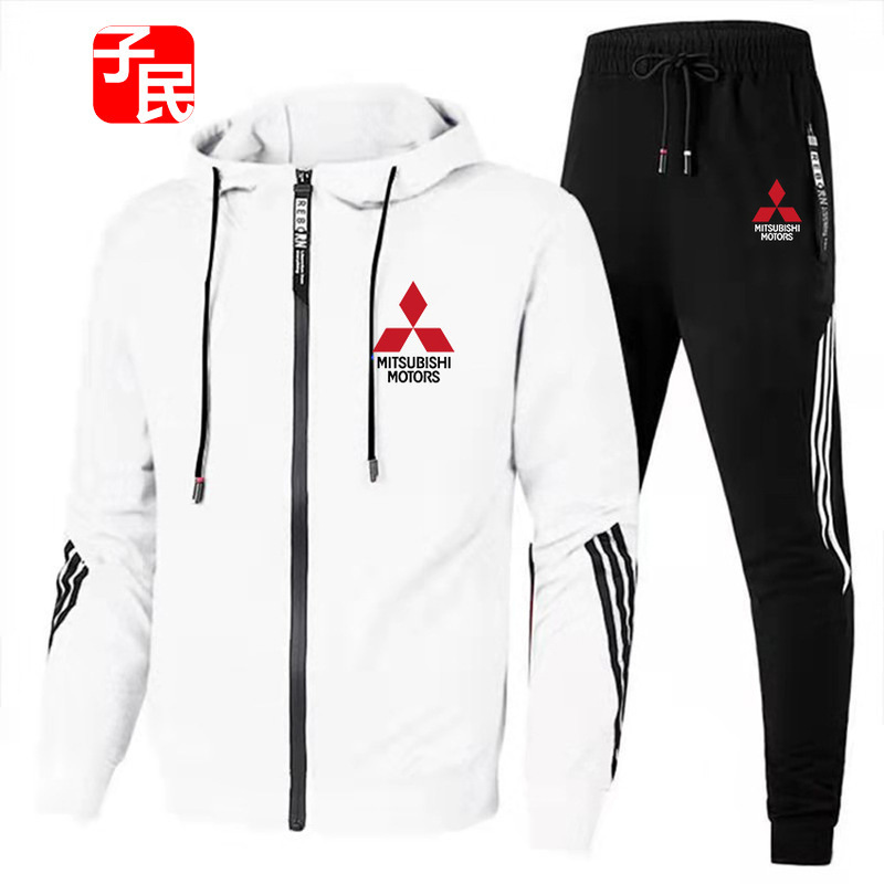 European and American Cross-Border Men's Sports Jacket, Sweatshirt and Sweatpants Two-Piece Set, Casual Large Size Running Shirt, Car Logo Suit European and American Cross-Border Men's Sports Jacket, Sweatshirt and Sweatpants Two-Piece Set, Casual Large Size Running Shirt, Car Logo Suit