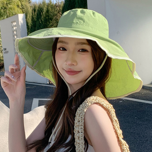 Quick-drying shawl sunshade hat, children's summer big brim, anti-ultraviolet, neck protection, fisherman's hat, outdoor hiking hat