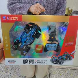 新款特技翻斗遥控车灯光音乐大礼盒包装过年摆摊商超实体电动玩具