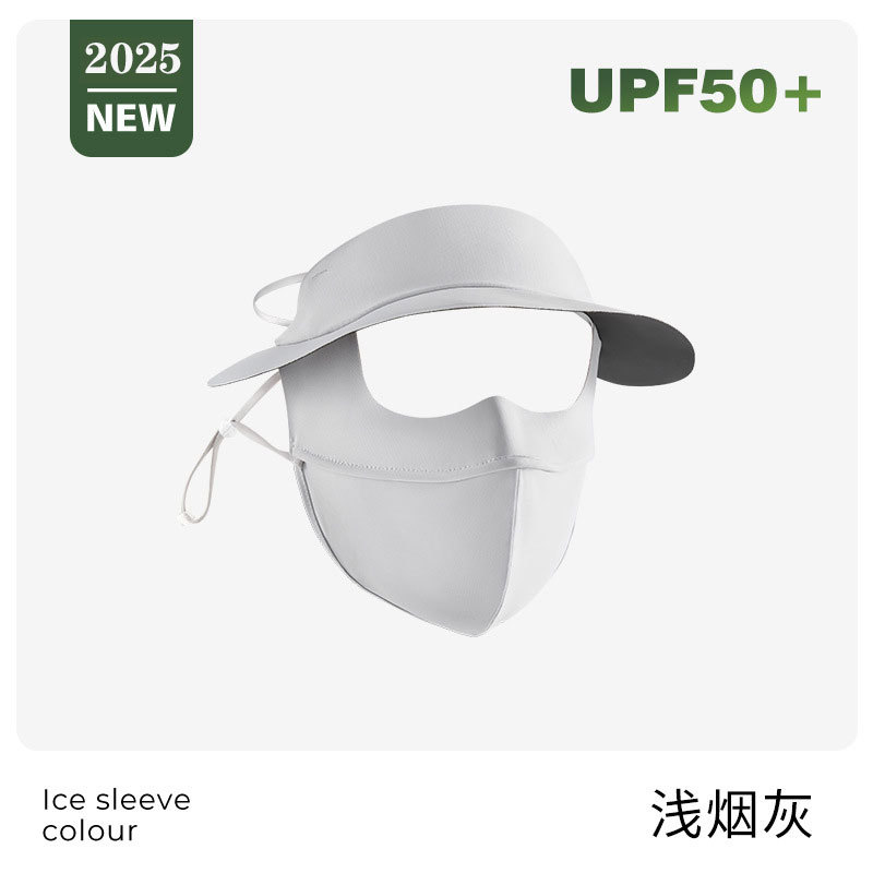 Cara Gini máscara de protección solar de vinilo máscara de protección solar de cara completa protección UV sombrero de sol transpirable para mujer máscara de cara de sol