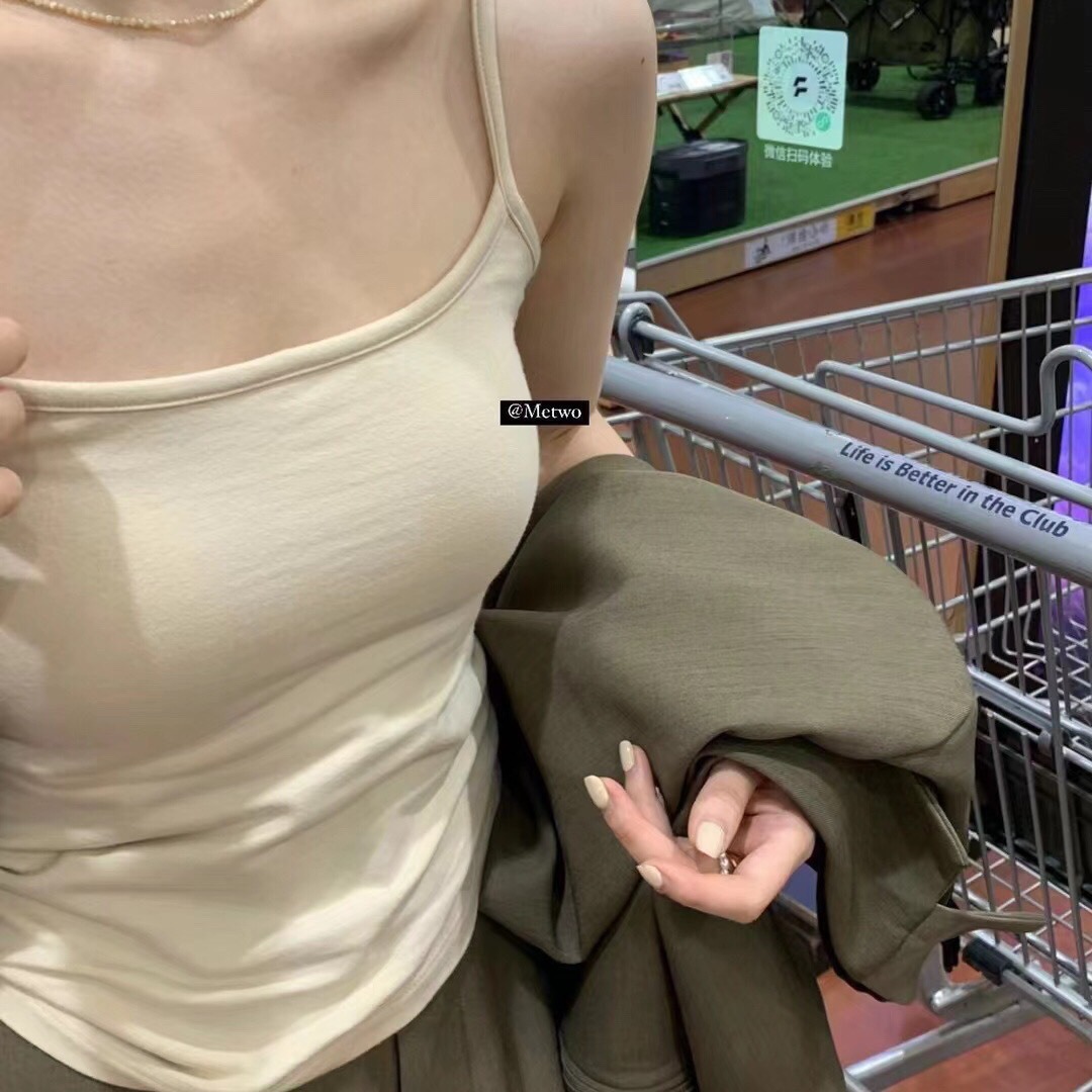 Camisola con sujetador incorporado METWO, estilo nuevo de primavera y verano, top sexy ajustado para chicas.