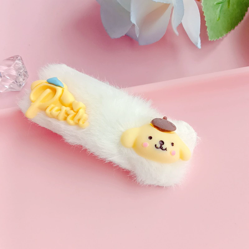 Новая продукция заколка для волос Sanrio, украшения для волос, заколка, девочка сердце мягкие украшения для волос девочки Kuromi имитация зайчика украшение с боку