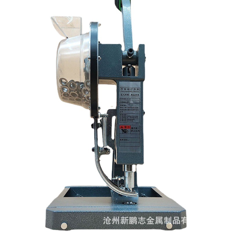 Fábrica al por mayor semiautomática prensa botón manual máquina publicidad banner inkjet tela cuero punzonadora