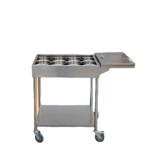 z% stainless steel condiment cart commercial hotel restaurant mobile dining cart trolley storage condiment cart sliding door condiment rack