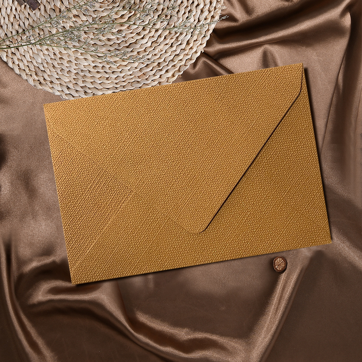 Sobre de lino conjunto de papel de carta retro carta de amor de estilo chino cuero especial papel de invitación postal sobre de pintura