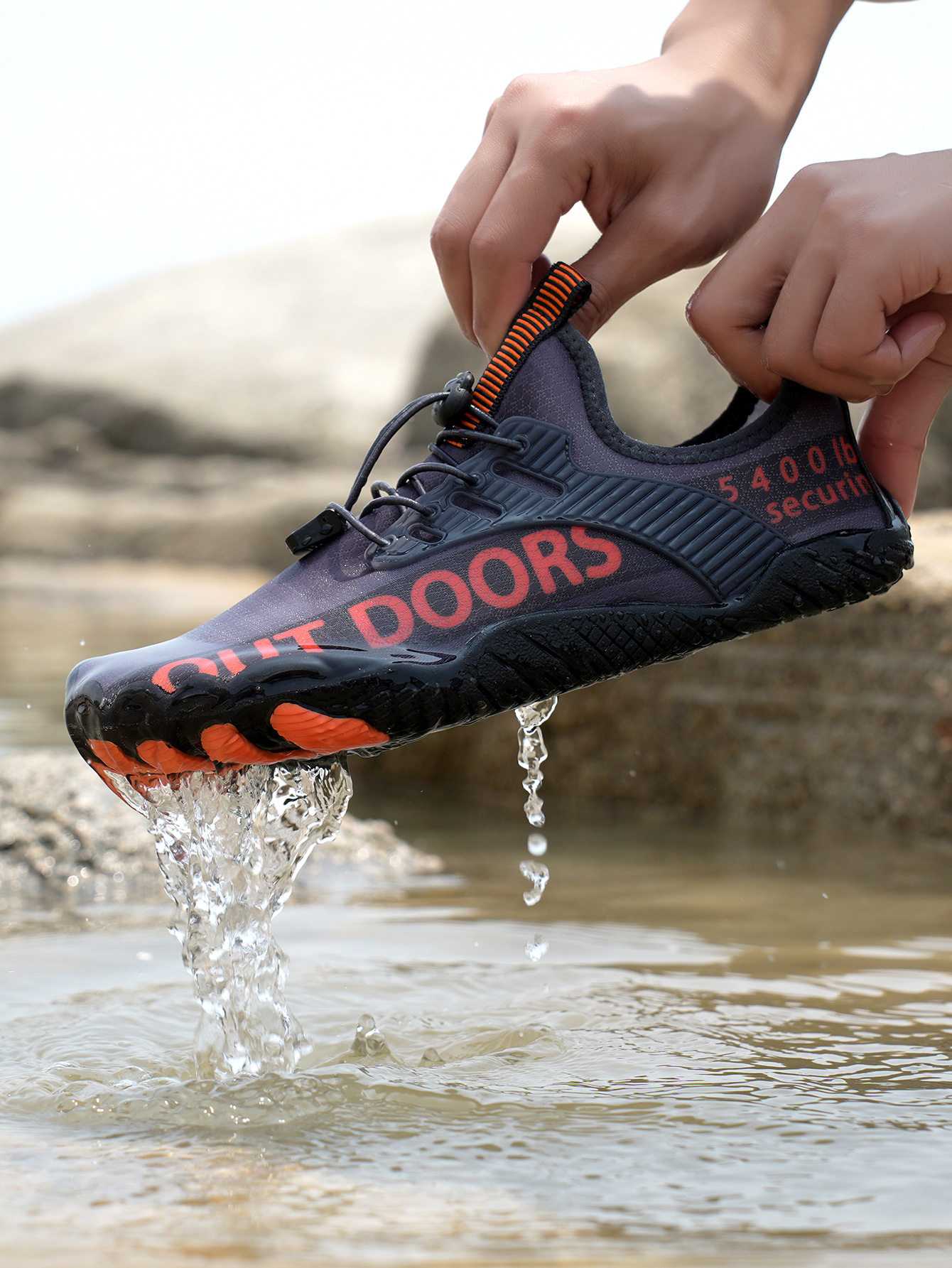 Scarpe da tracciamento sull'acqua, scarpe da arrampicata a cinque dita, scarpe da spiaggia per alpinismo all'aperto, scarpe da nuoto per sport acquatici._voghion.com